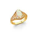 14K Yellow Gold Fancy CZ & Mother's Ring - RG3211