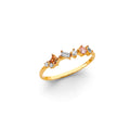14K Yellow Gold Fancy CZ & Mother's Ring - RG3214