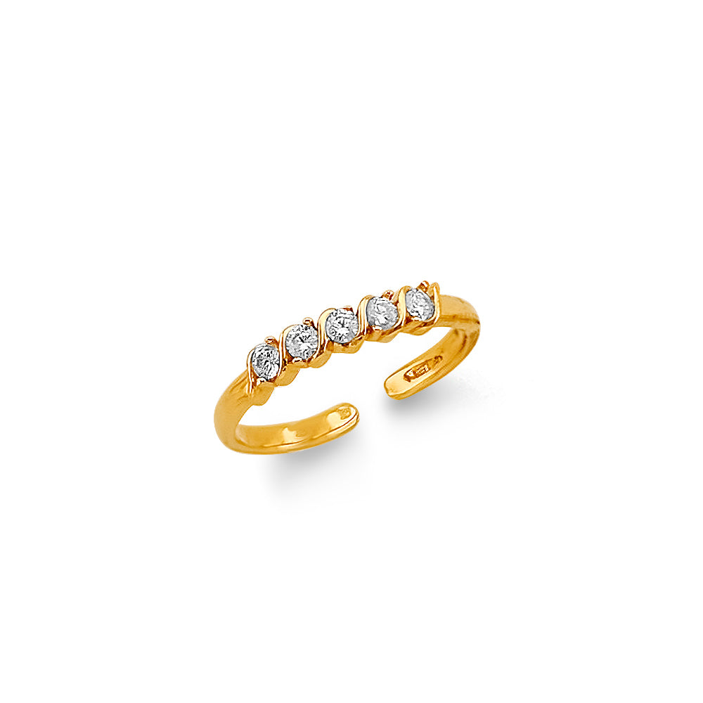 14K Yellow Gold Toe Ring - RG3279