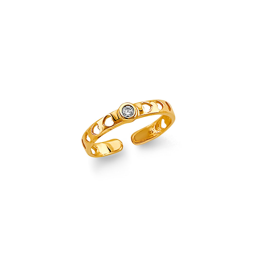14K Yellow Gold Toe Ring - RG3281