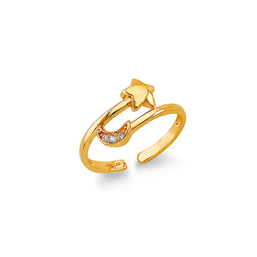 14K Yellow Gold Toe Ring - RG3283