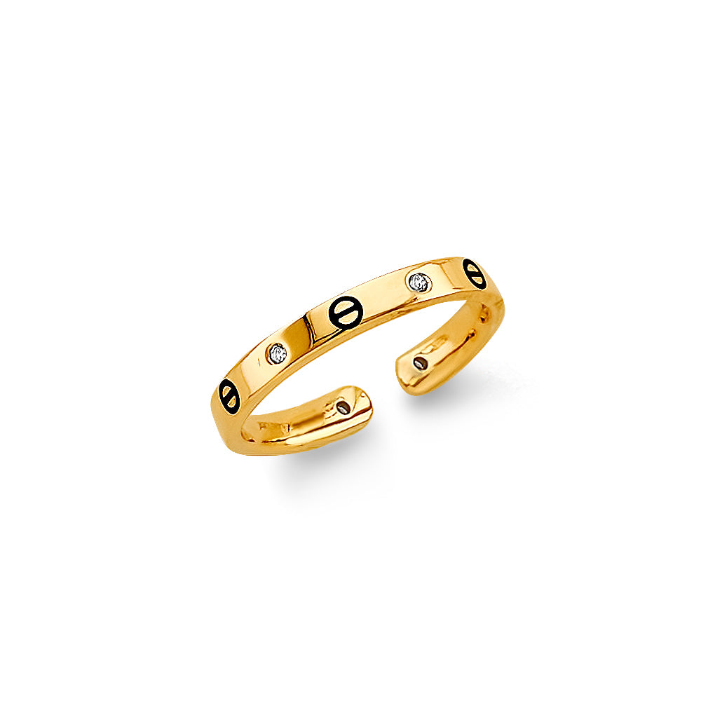 14K Yellow Gold Toe Ring - RG3286
