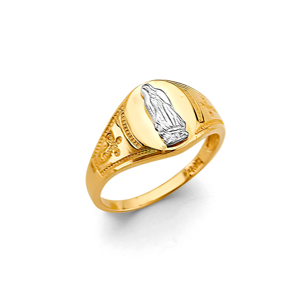 14K Yellow Gold Religious, 15 Años & Crown Ring - RG3290