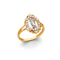 14K Yellow Gold Religious, 15 Años & Crown Ring - RG3297