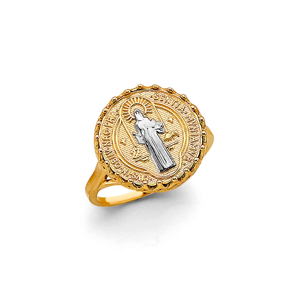 14K Yellow Gold Religious, 15 Años & Crown Ring - RG3303