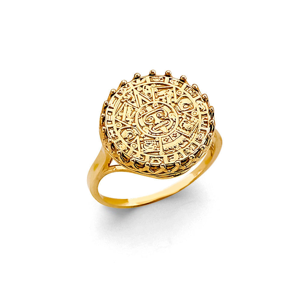 14K Yellow Gold Religious, 15 Años & Crown Ring - RG3306