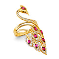 14K Yellow Gold Butterfly, Animal & Lucky Ring - RG3307