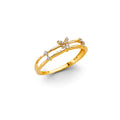 14K Yellow Gold Butterfly, Animal & Lucky Ring - RG3320