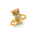 14K Yellow Gold Butterfly, Animal & Lucky Ring - RG3321