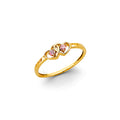 14K Yellow Gold Butterfly, Animal & Lucky Ring - RG3323