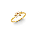 14K Yellow Gold Butterfly, Animal & Lucky Ring - RG3325
