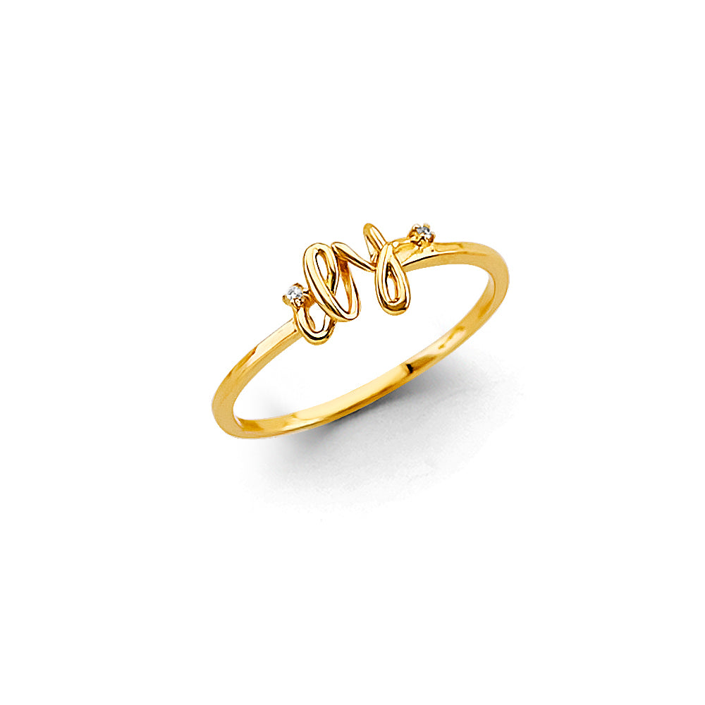 14K Yellow Gold Butterfly, Animal & Lucky Ring - RG3325