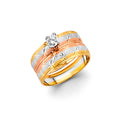 14K Yellow Gold CZ Trio Set - RG3326