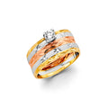14K Yellow Gold CZ Trio Set - RG3327