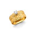 14K Yellow Gold CZ Trio Set - RG3342