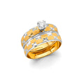 14K Yellow Gold CZ Trio Set - RG3351