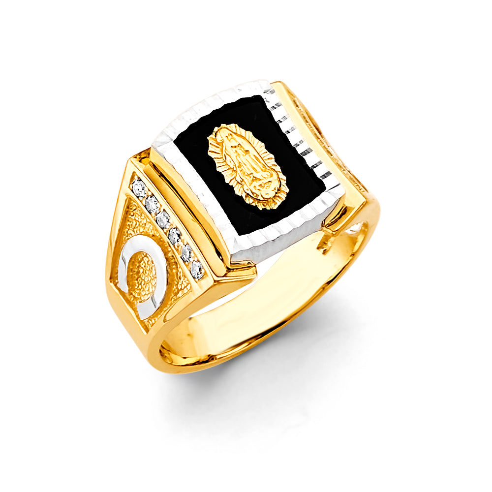 14K Yellow Gold Men's, Signet & Nugget Ring - RG3364