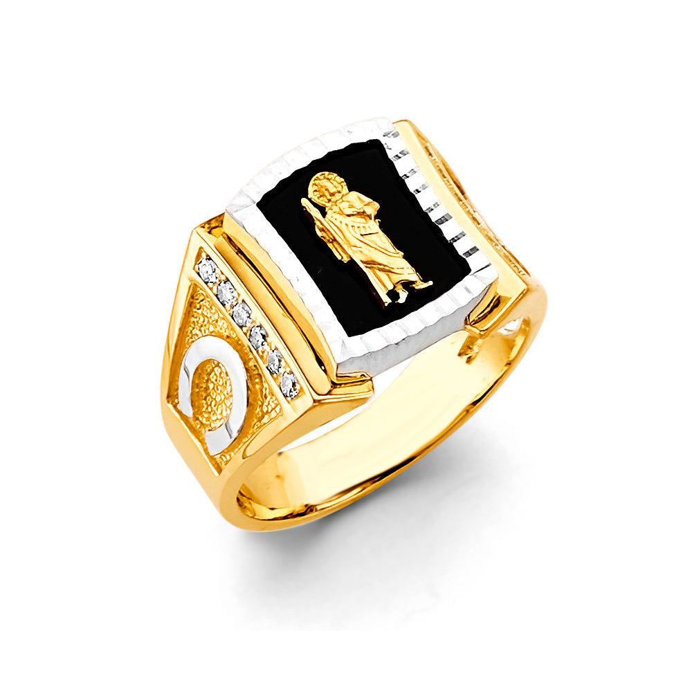 14K Yellow Gold Men's, Signet & Nugget Ring - RG3365