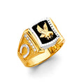 14K Yellow Gold Men's, Signet & Nugget Ring - RG3368