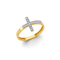 14K Yellow Gold Religious, 15 Años & Crown Ring - RG3377