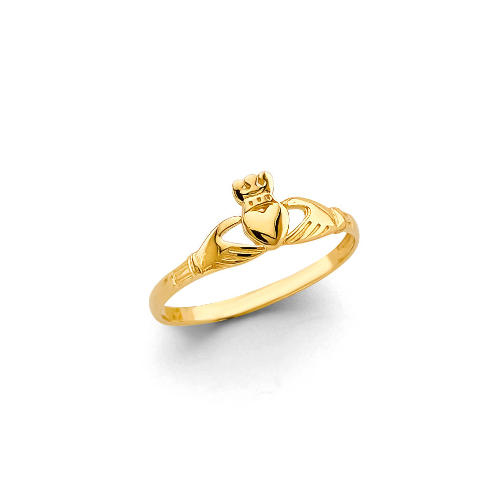 14K Yellow Gold Religious, 15 Años & Crown Ring - RG3389