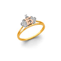 14K Yellow Gold Religious, 15 Años & Crown Ring - RG3402