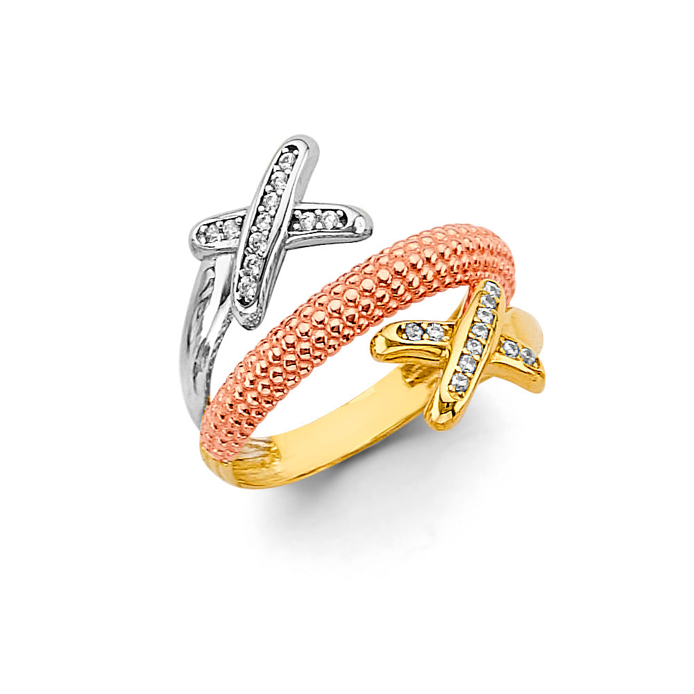 14K Yellow Gold Religious, 15 Años & Crown Ring - RG3407