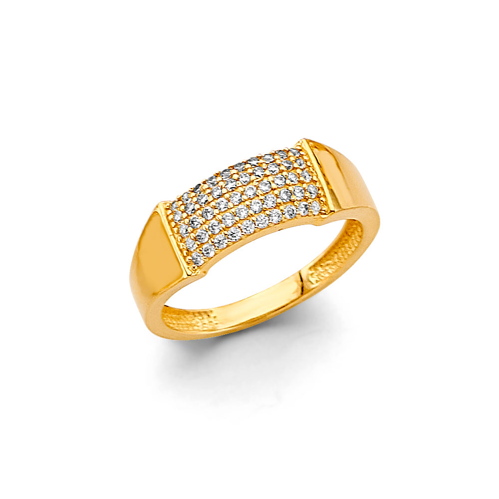 14K Yellow Gold Religious, 15 Años & Crown Ring - RG3412