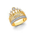 14K Yellow Gold Religious, 15 Años & Crown Ring - RG3417