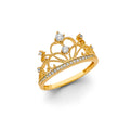 14K Yellow Gold Religious, 15 Años & Crown Ring - RG3419