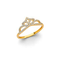 14K Yellow Gold Religious, 15 Años & Crown Ring - RG3422