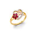 14K Yellow Gold Religious, 15 Años & Crown Ring - RG3426