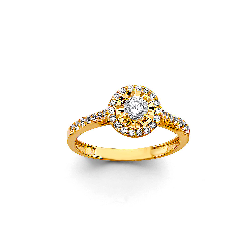 14K Yellow Gold Half Set - RG3434