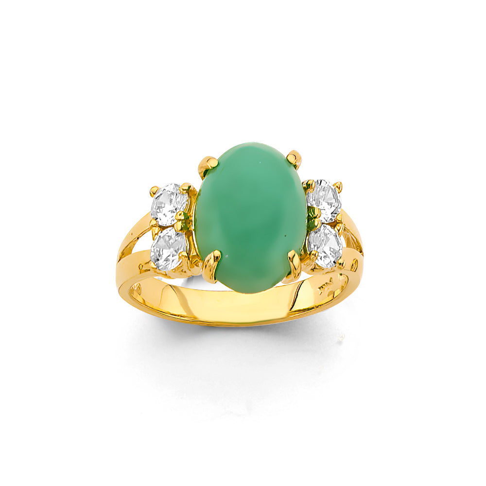 14K Yellow Gold Half Set - RG3435