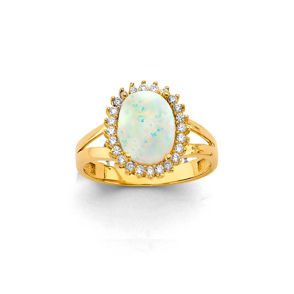 14K Yellow Gold Half Set - RG3436