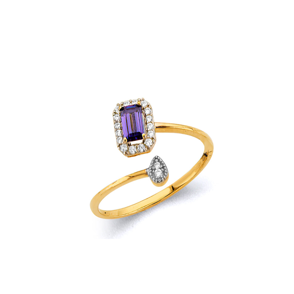 14K Yellow Gold Monthly & Zodiac Jewelry - RG3445 - Image 2