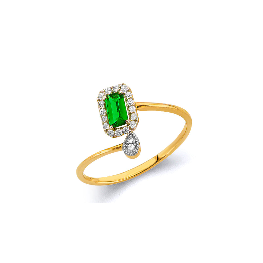 14K Yellow Gold Monthly & Zodiac Jewelry - RG3445 - Image 5