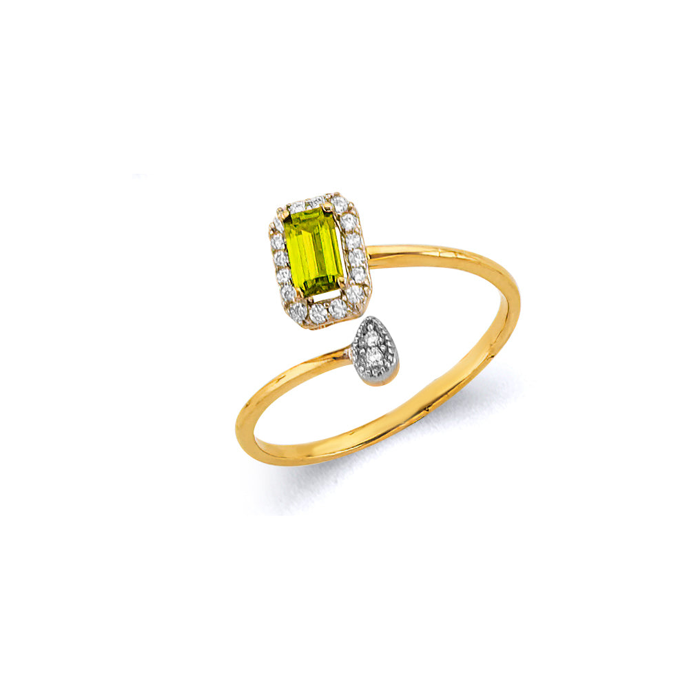 14K Yellow Gold Monthly & Zodiac Jewelry - RG3445 - Image 8