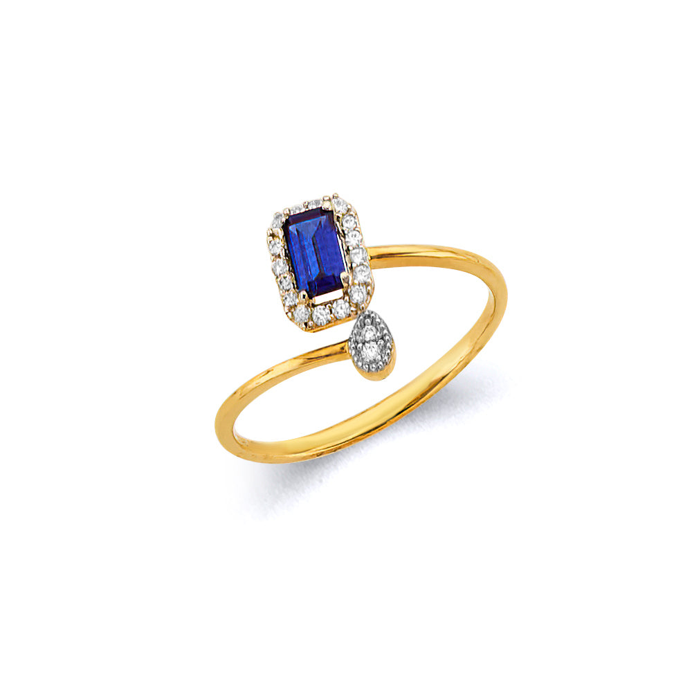 14K Yellow Gold Monthly & Zodiac Jewelry - RG3445 - Image 9