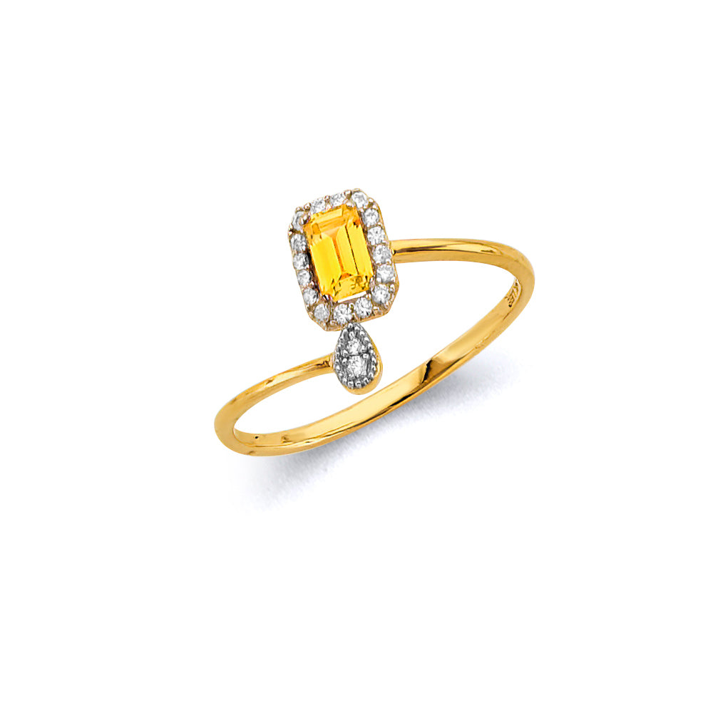 14K Yellow Gold Monthly & Zodiac Jewelry - RG3445 - Image 11