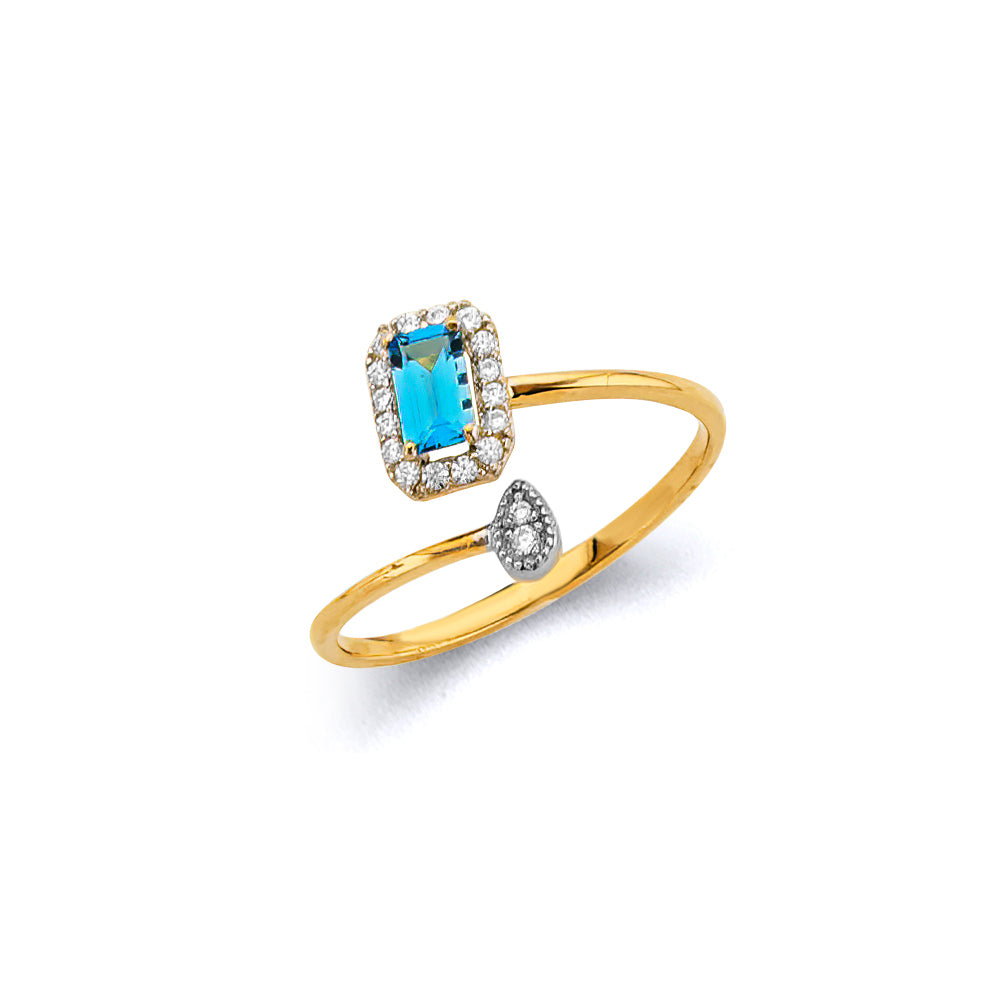 14K Yellow Gold Monthly & Zodiac Jewelry - RG3445 - Image 12