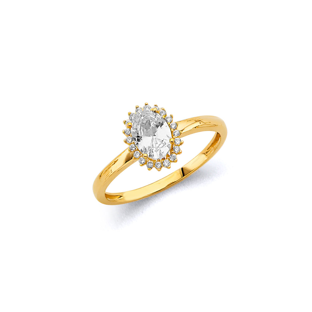 14K Yellow Gold Monthly & Zodiac Jewelry - RG3446 - Image 4