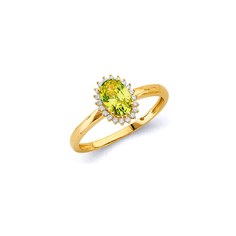 14K Yellow Gold Monthly & Zodiac Jewelry - RG3446 - Image 8