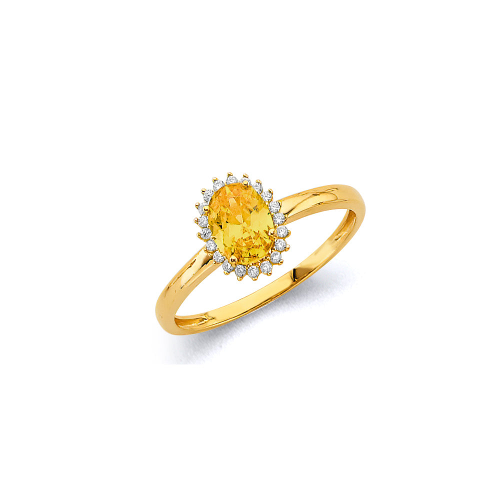 14K Yellow Gold Monthly & Zodiac Jewelry - RG3446 - Image 11