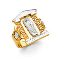 14K Yellow Gold Men's, Signet & Nugget Ring - RG3498