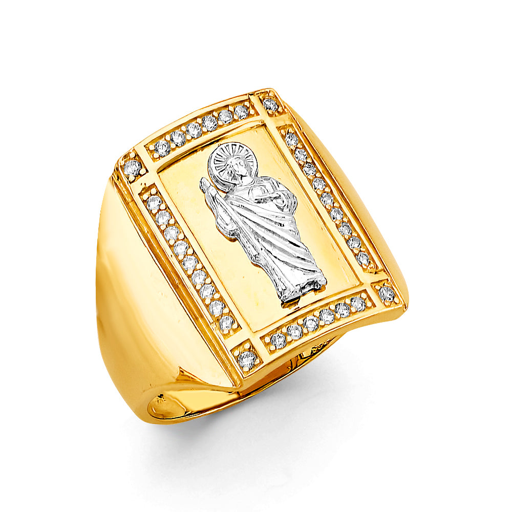 14K Yellow Gold Men's, Signet & Nugget Ring - RG3499