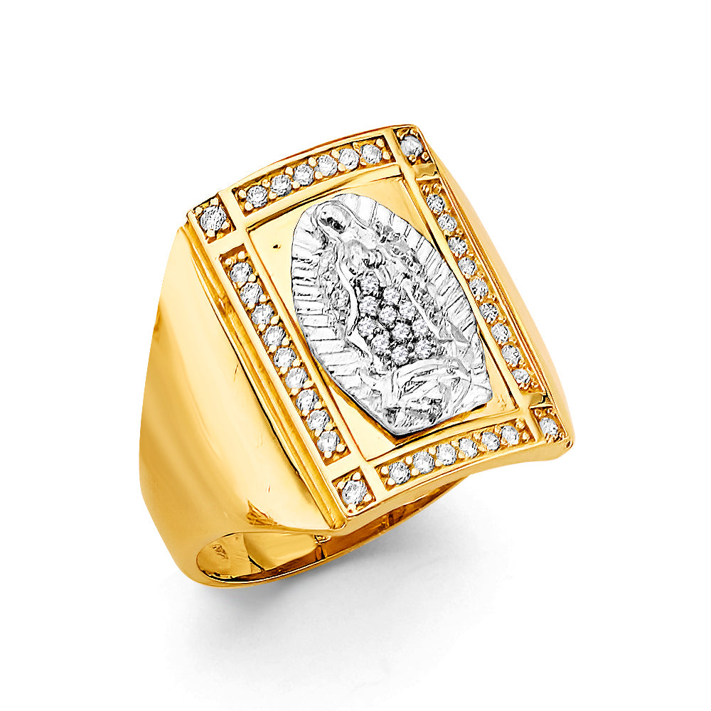 14K Yellow Gold Men's, Signet & Nugget Ring - RG3501