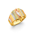 14K Yellow Gold Men's, Signet & Nugget Ring - RG3502