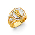 14K Yellow Gold Men's, Signet & Nugget Ring - RG3503