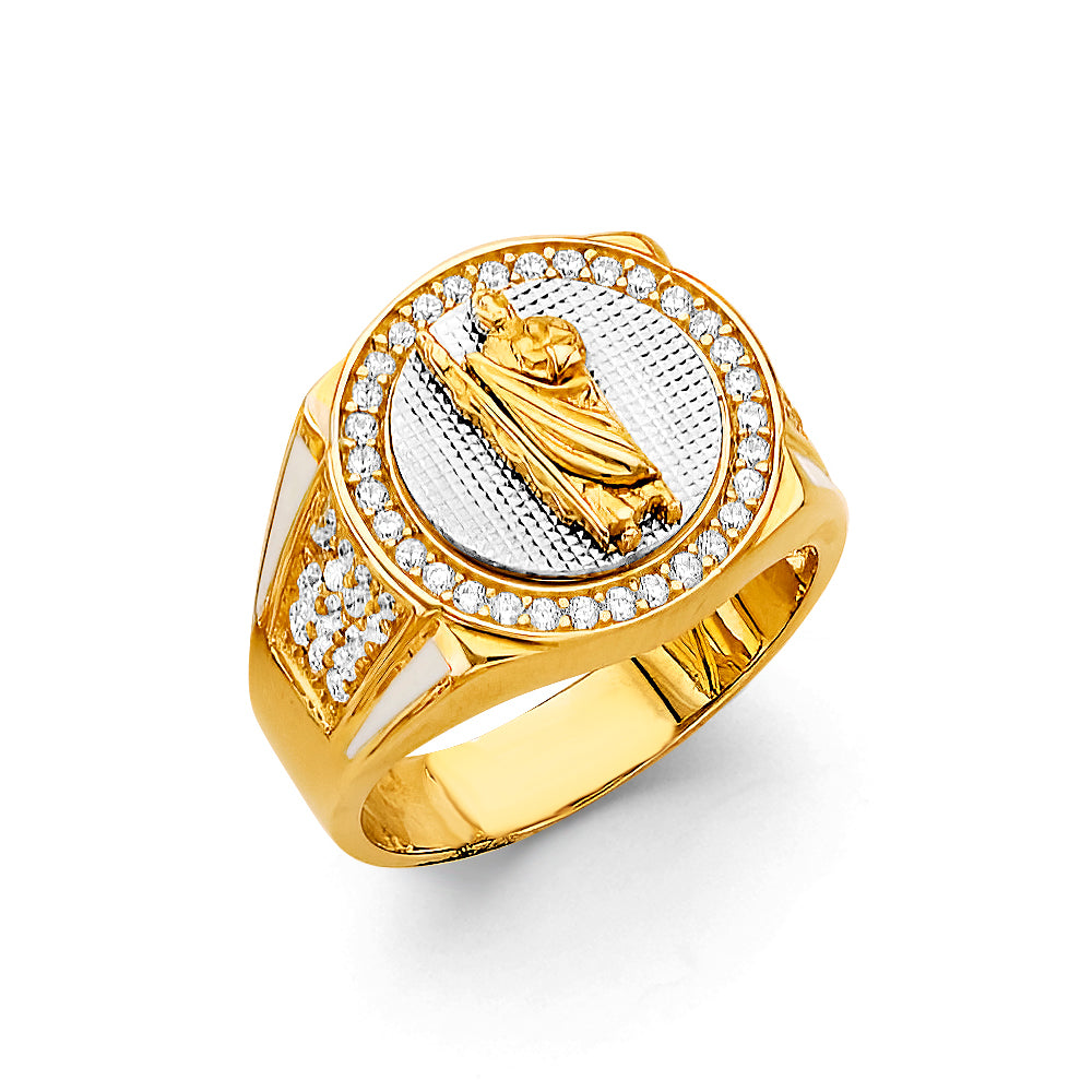 14K Yellow Gold Men's, Signet & Nugget Ring - RG3503